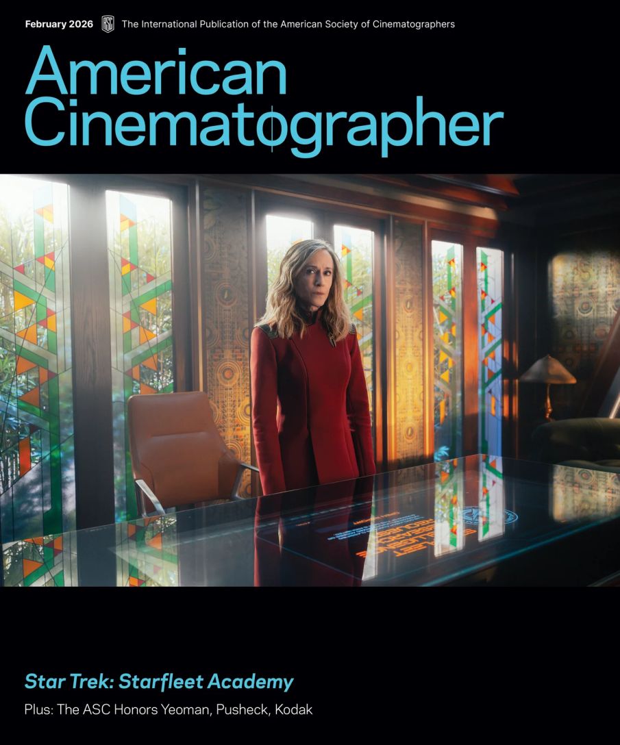 AMERICAN CINEMATOGRAPHER magazine side cover  February 2026