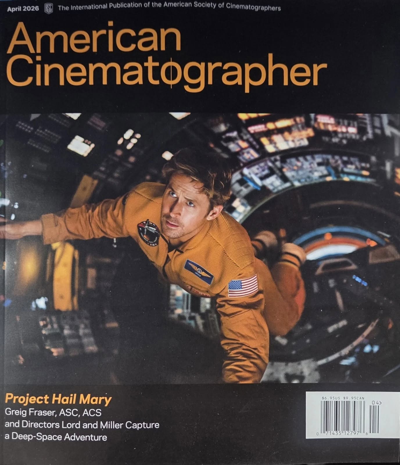 AMERICAN CINEMATOGRAPHER magazine side cover  April 2026