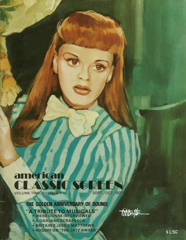 AMERICAN CLASSIC SCREEN magazine side cover Issue 7  Vol 2 No  1  September/October 1977