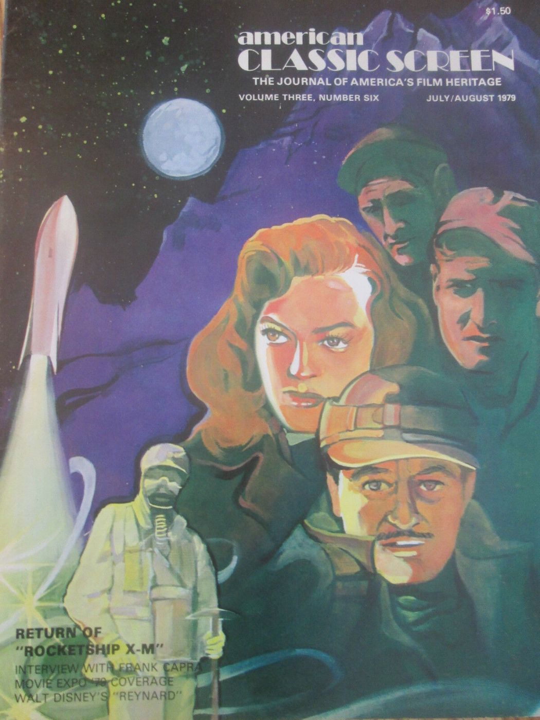 AMERICAN CLASSIC SCREEN magazine side cover Issue 18  Vol 3 No  6  July/August 1979