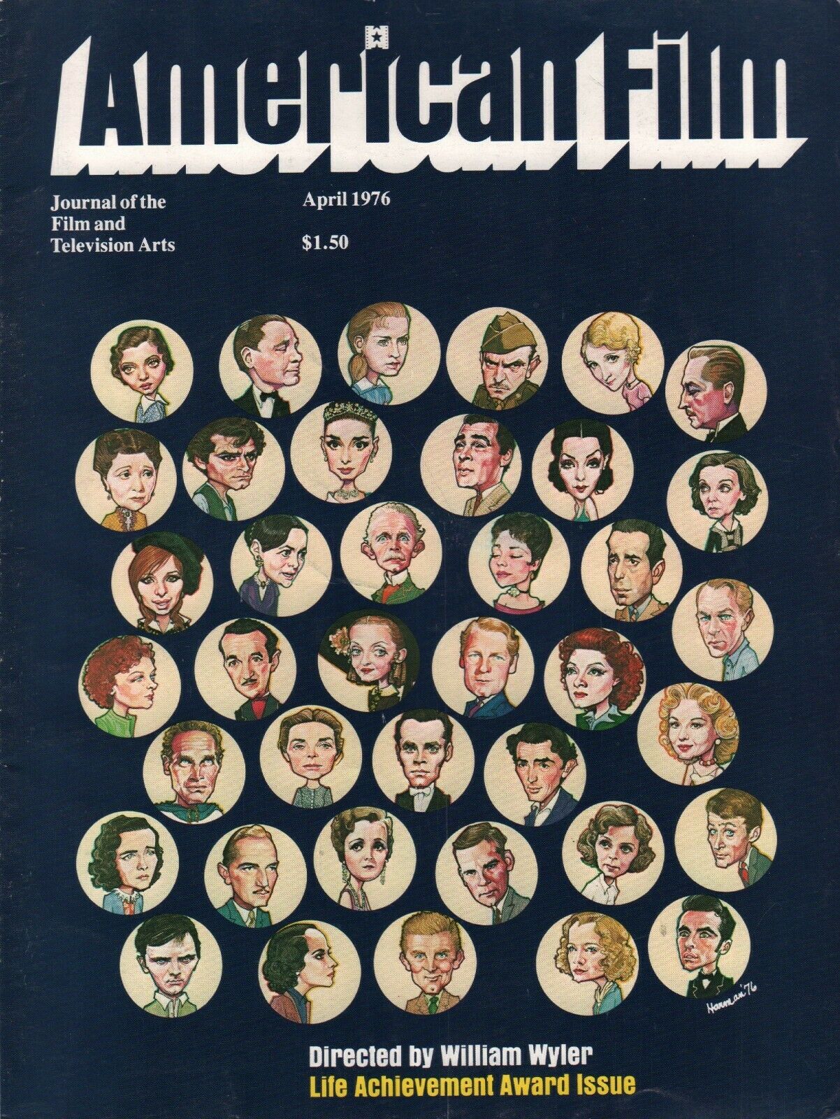 AMERICAN FILM magazine side cover Issue 6 April 1976