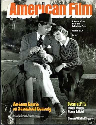 AMERICAN FILM magazine side cover Issue 25 March 1978
