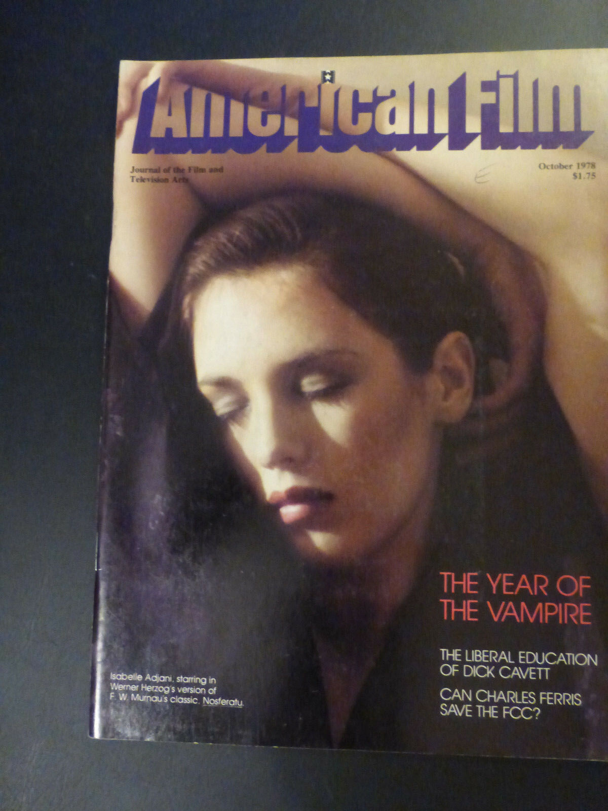 AMERICAN FILM magazine side cover Issue 31 October 1978