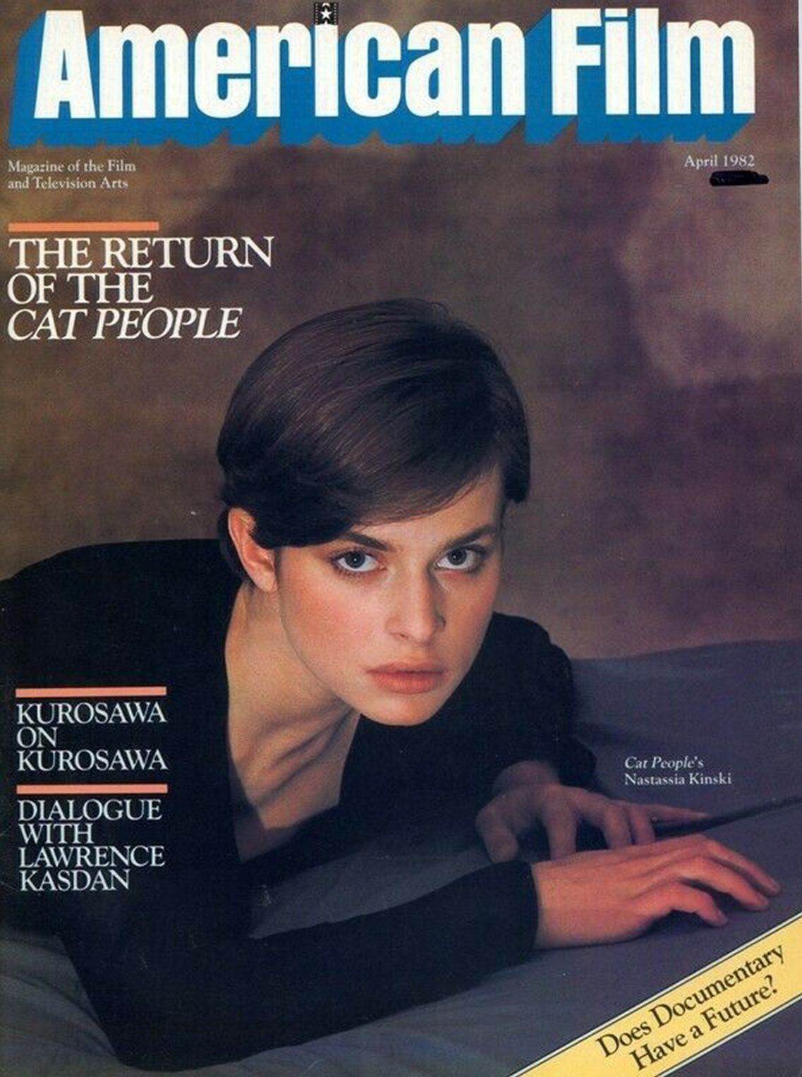AMERICAN FILM magazine side cover Issue 66 April 1982