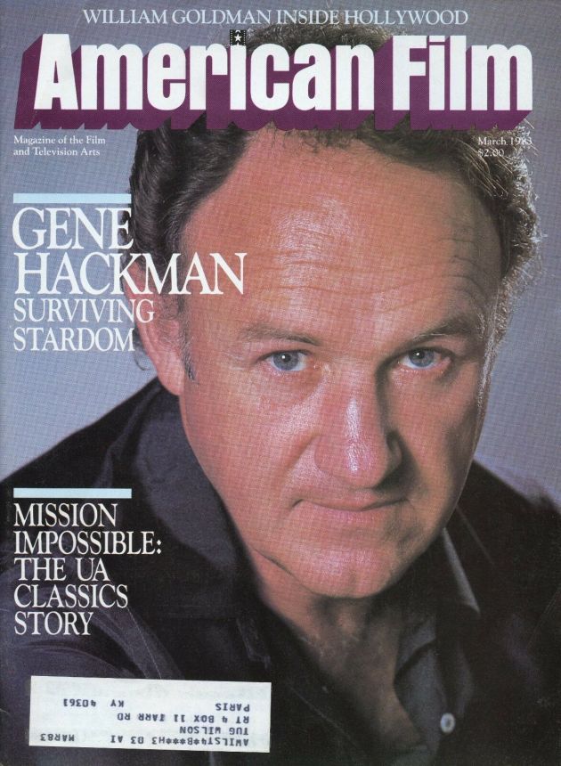AMERICAN FILM magazine side cover Issue 75 March 1983