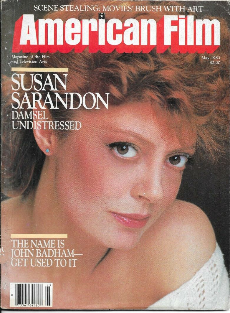 AMERICAN FILM magazine side cover Issue 77 May 1983