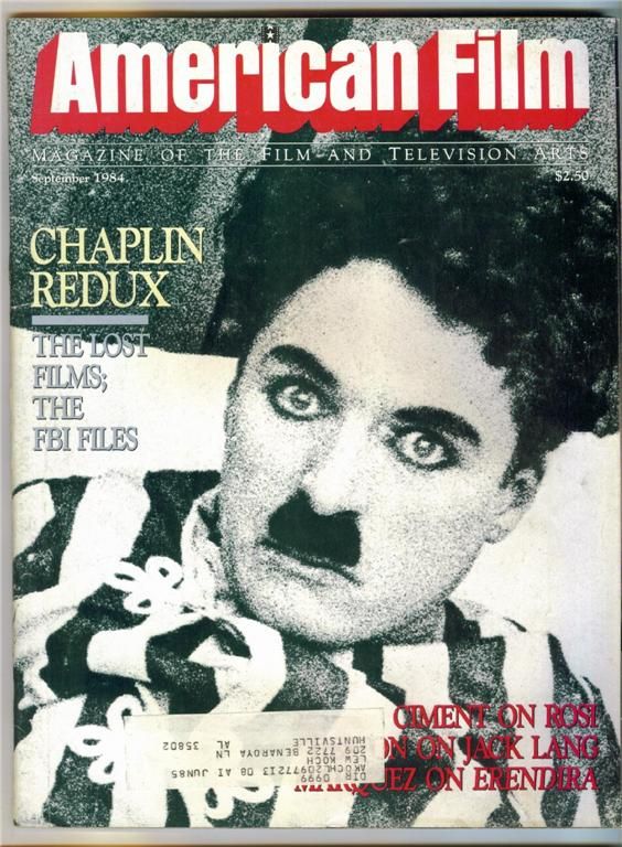 AMERICAN FILM magazine side cover Issue 90 September 1984