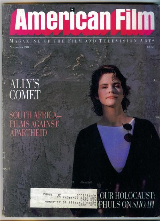 AMERICAN FILM magazine side cover Issue 102 November 1985