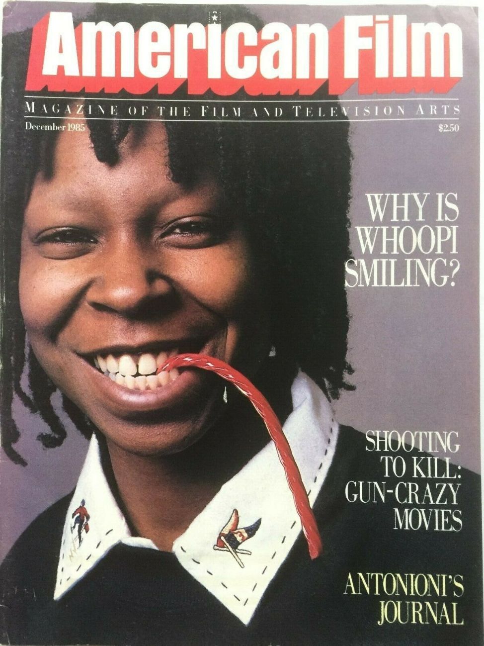 AMERICAN FILM magazine side cover Issue 103 December 1985