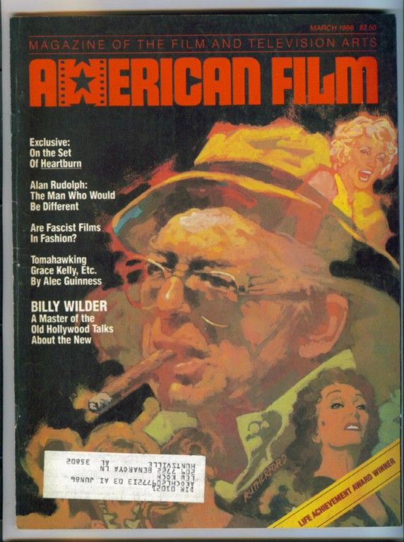 AMERICAN FILM magazine side cover Issue 105 March 1986
