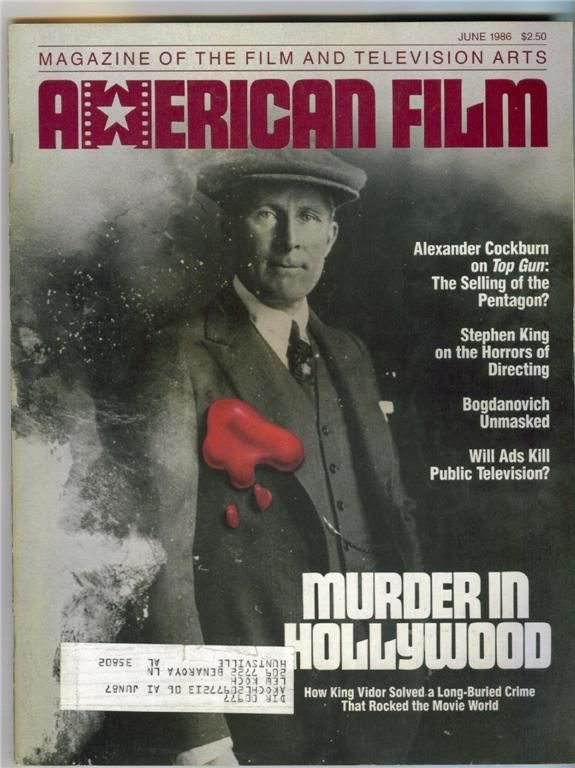 AMERICAN FILM magazine side cover Issue 108 June 1986