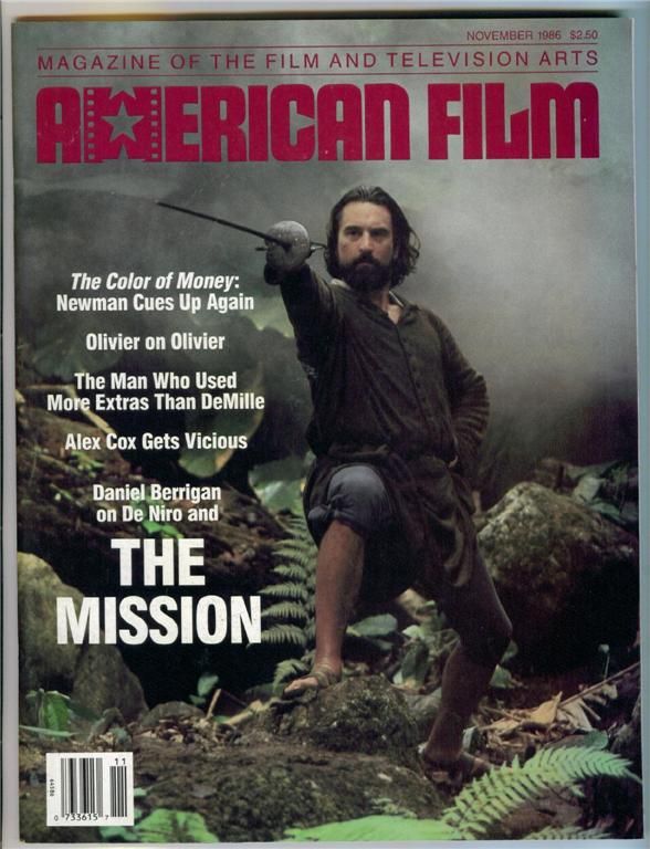 AMERICAN FILM magazine side cover Issue 112 November 1986