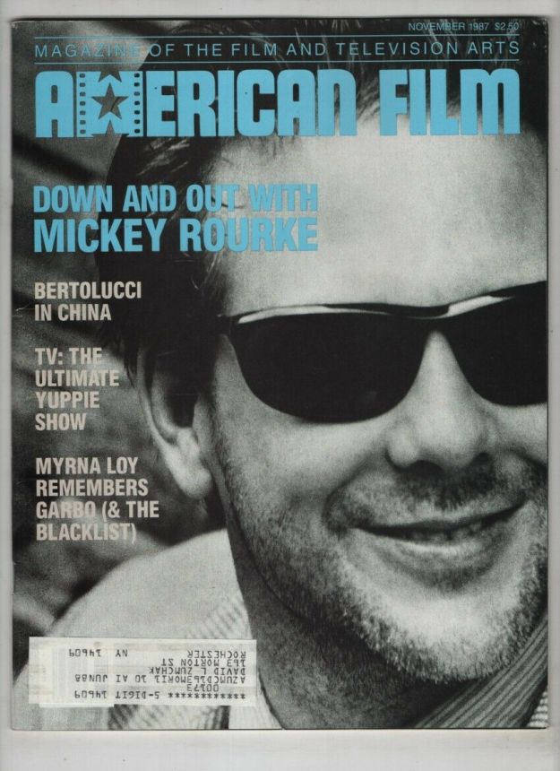 AMERICAN FILM magazine side cover Issue 122 November 1987