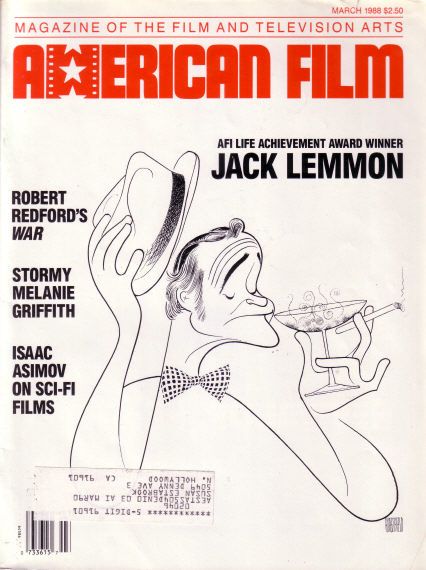 AMERICAN FILM magazine side cover Issue 125 March 1988