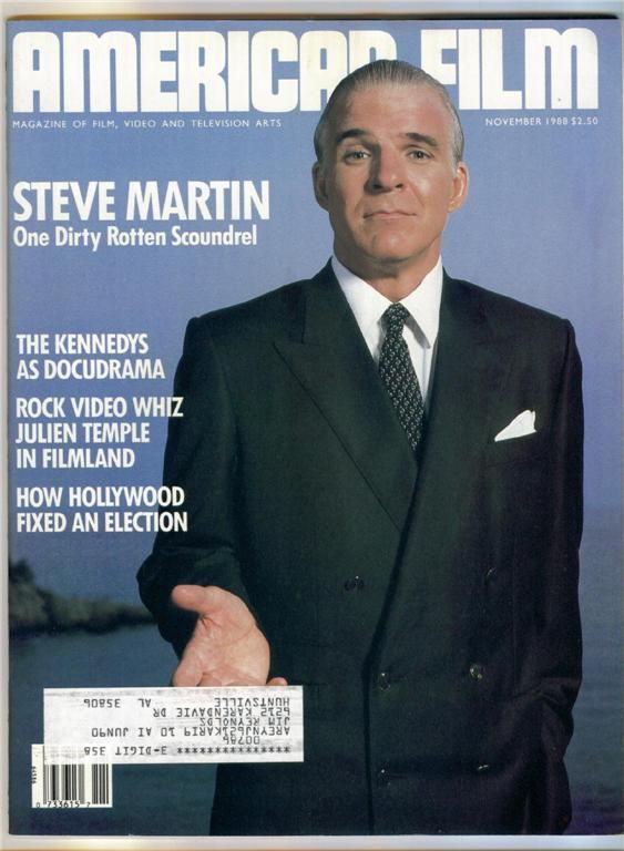 AMERICAN FILM magazine side cover Issue 132 November 1988