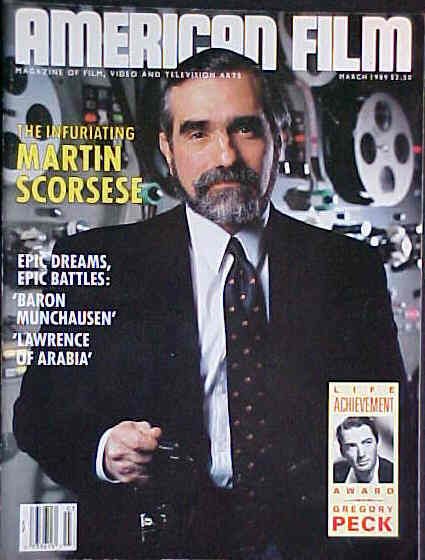 AMERICAN FILM magazine side cover Issue 135 March 1989