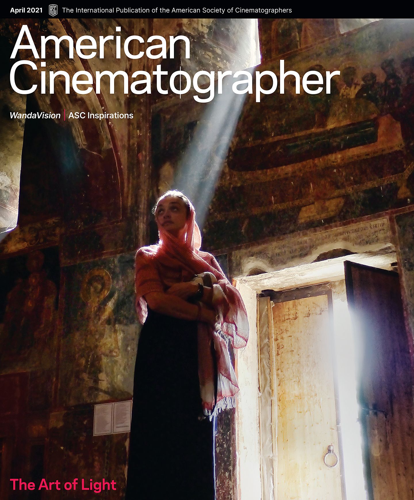 AMERICAN CINEMATOGRAPHER magazine side cover  April 2021