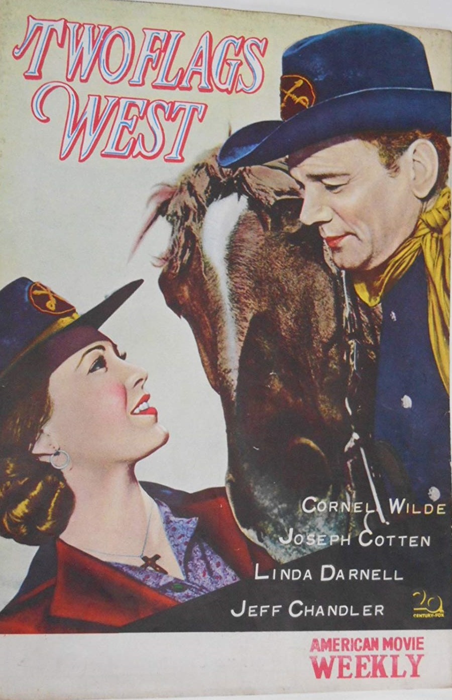 AMERICAN MOVIE WEEKLY magazine side cover Issue 2   1954