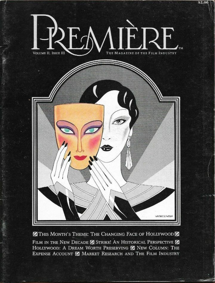 AMERICAN PREMIERE magazine side cover  Vol 2 No  3   1981