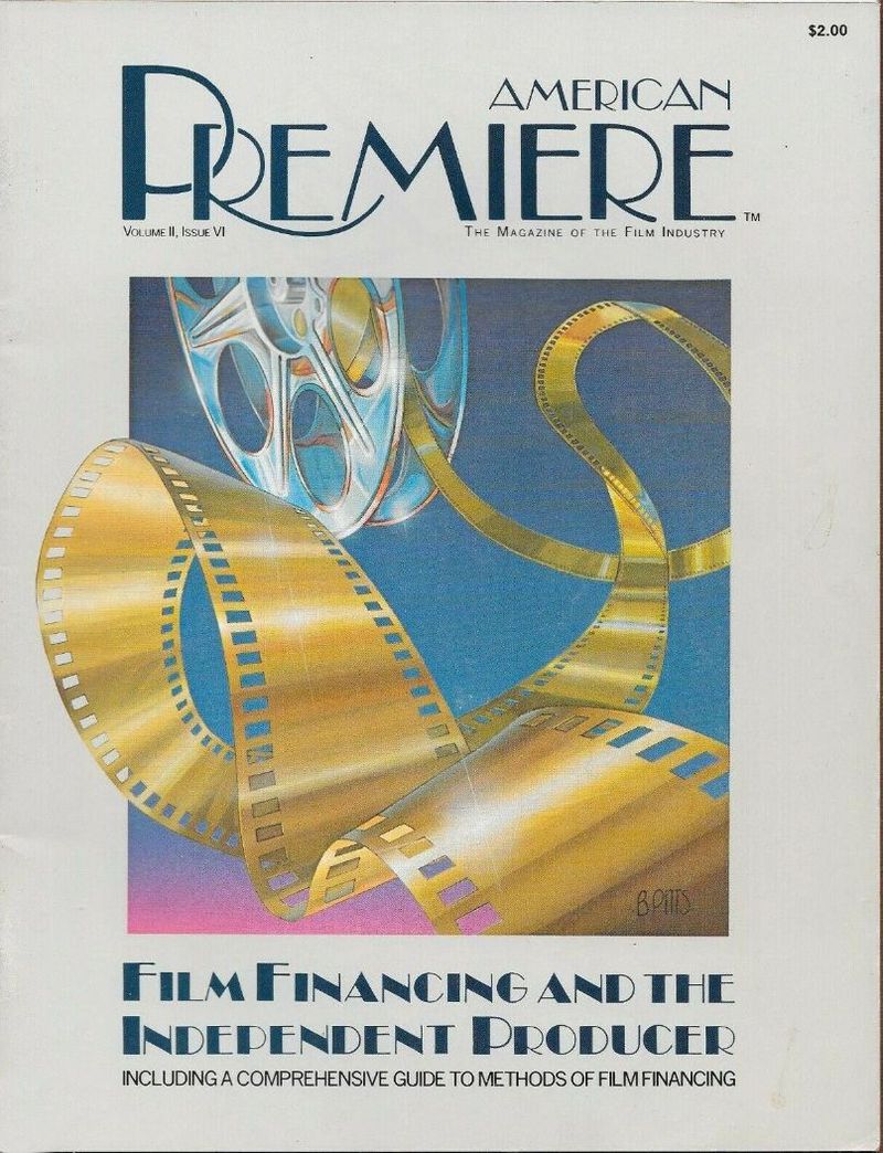 AMERICAN PREMIERE magazine side cover  Vol 2 No  6  October 1981