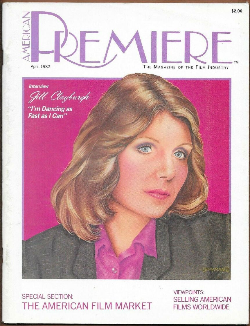 AMERICAN PREMIERE magazine side cover  April 1982