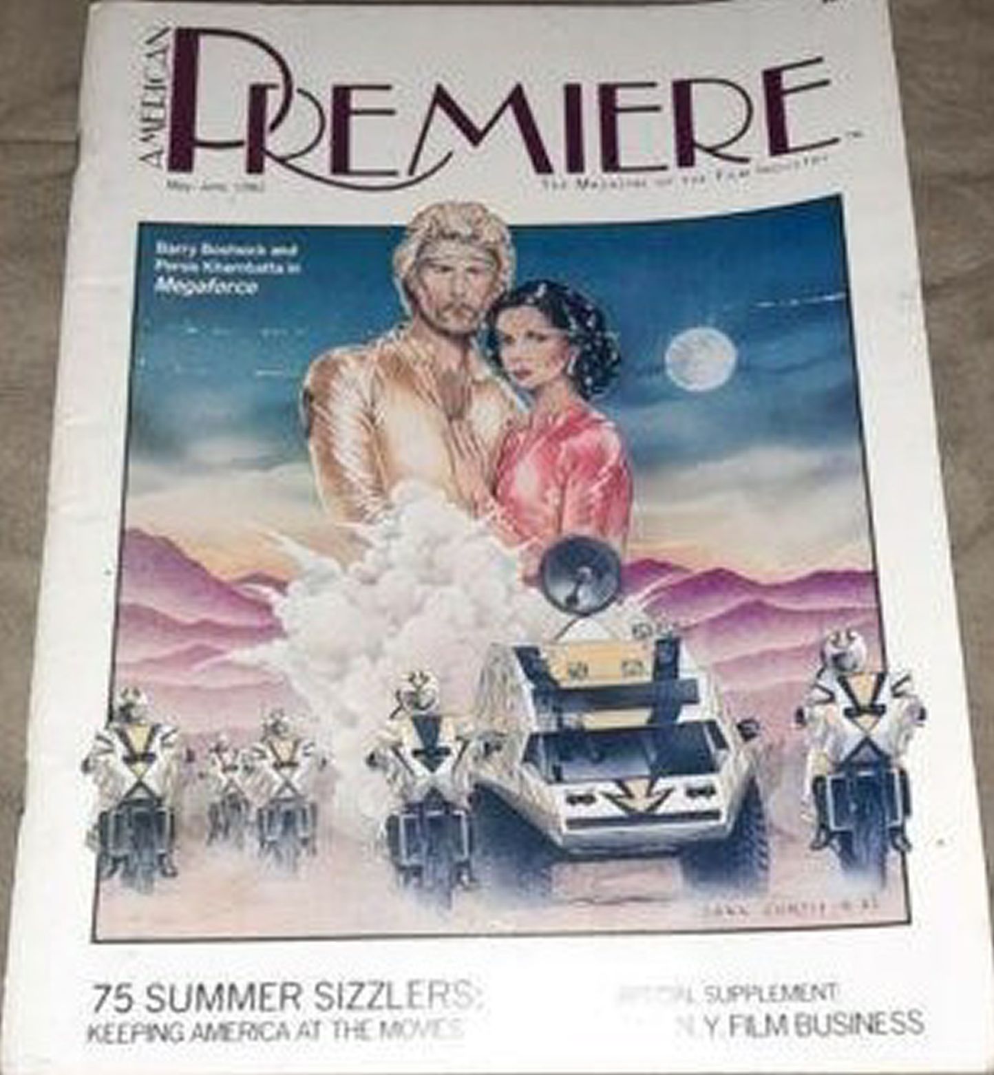 AMERICAN PREMIERE magazine side cover  May/June 1982