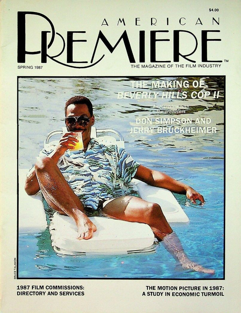 AMERICAN PREMIERE magazine side cover Spring 1987