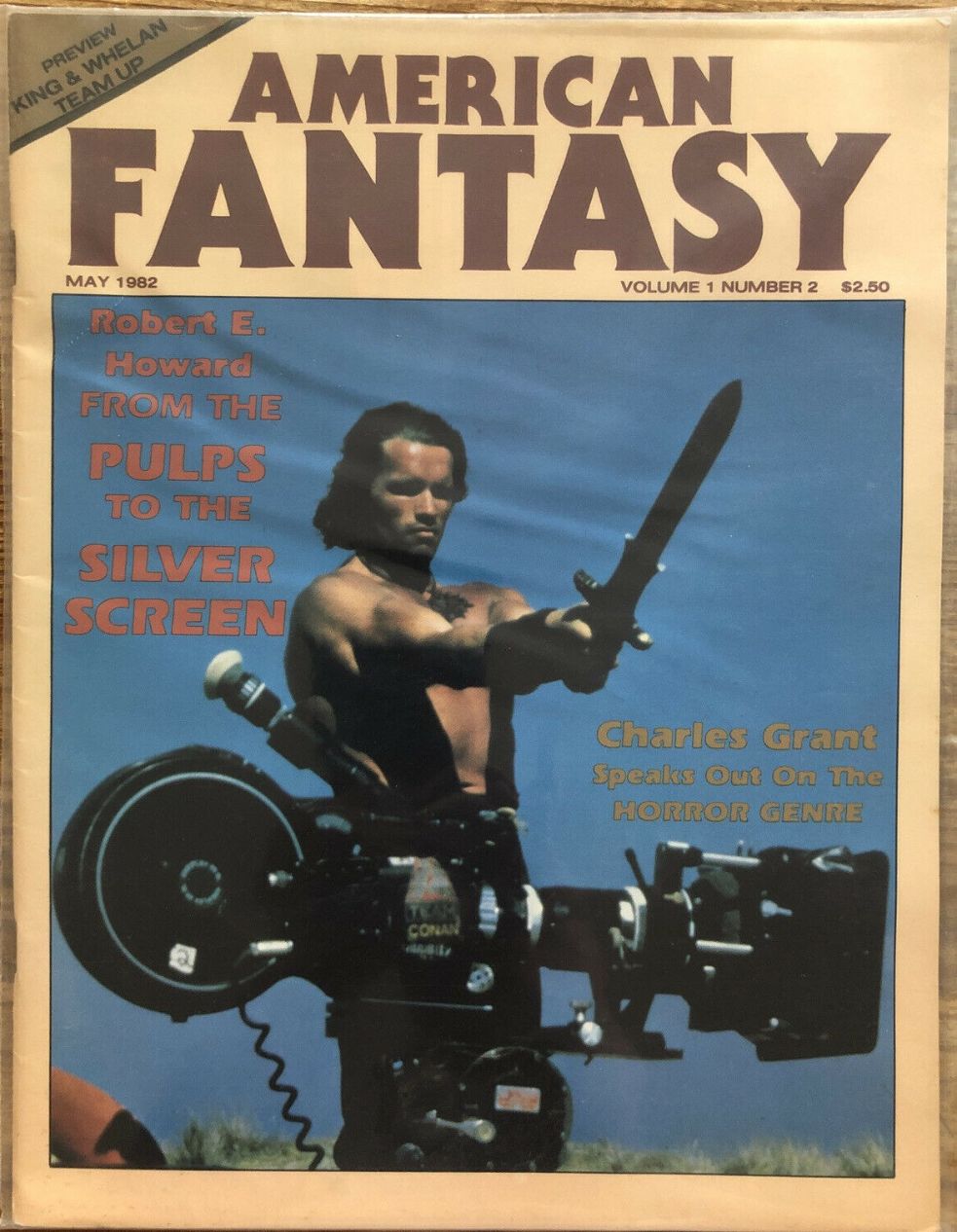 AMERICAN FANTASY magazine side cover Issue 2  May 1982