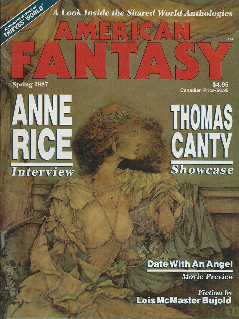 AMERICAN FANTASY magazine side cover  Vol 2 No  3 Spring 1987