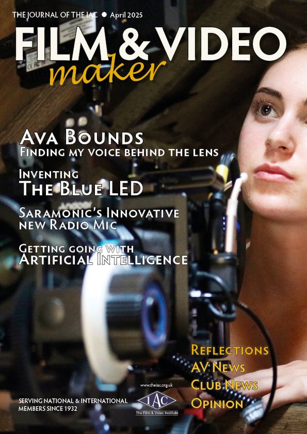 AMATEUR FILM AND VIDEO MAKER magazine side cover  April 2025