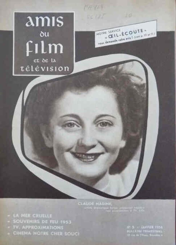 AMIS DU FILM magazine side cover Issue 5 January 1954