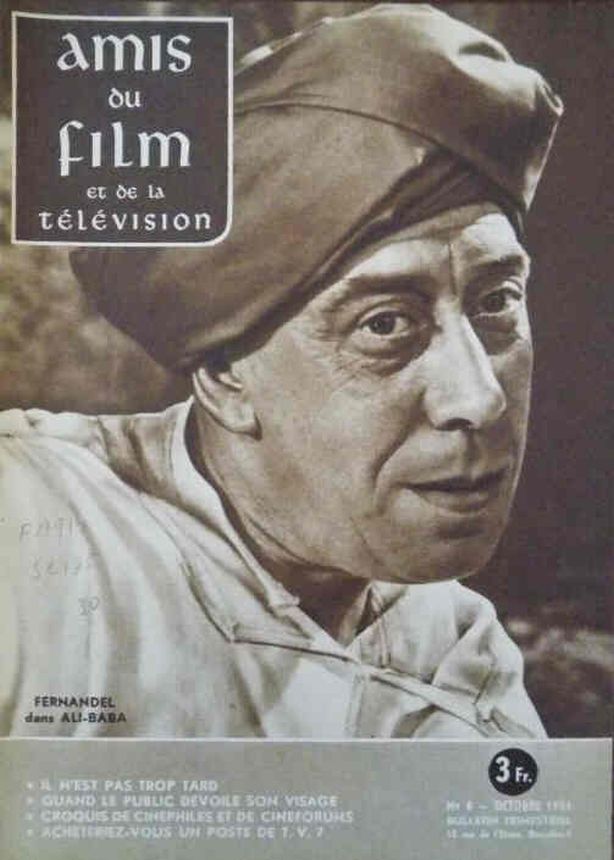 AMIS DU FILM magazine side cover Issue 8 October 1954