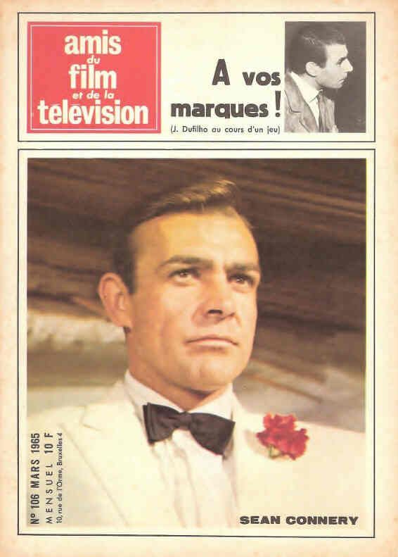 AMIS DU FILM magazine side cover Issue 106 March 1965