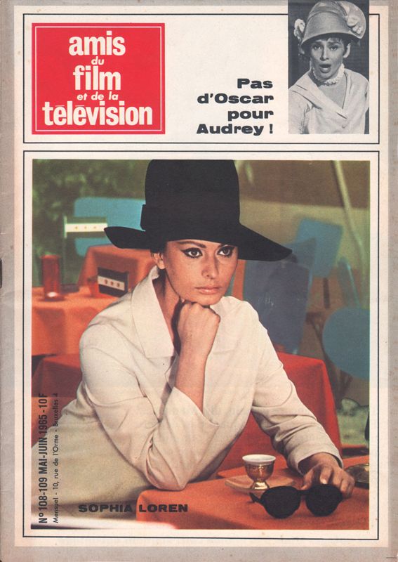 AMIS DU FILM magazine side cover Issue 108/109 May/June 1965