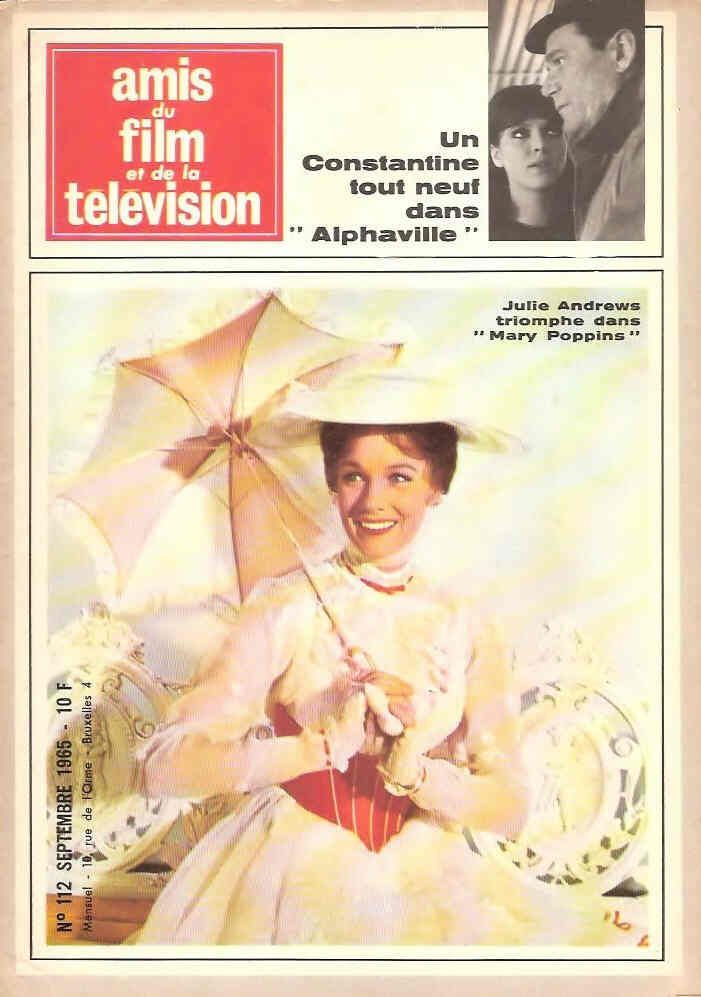 AMIS DU FILM magazine side cover Issue 112 September 1965