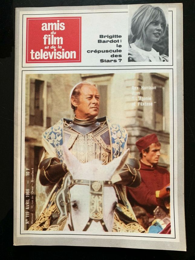 AMIS DU FILM magazine side cover Issue 119 April 1966