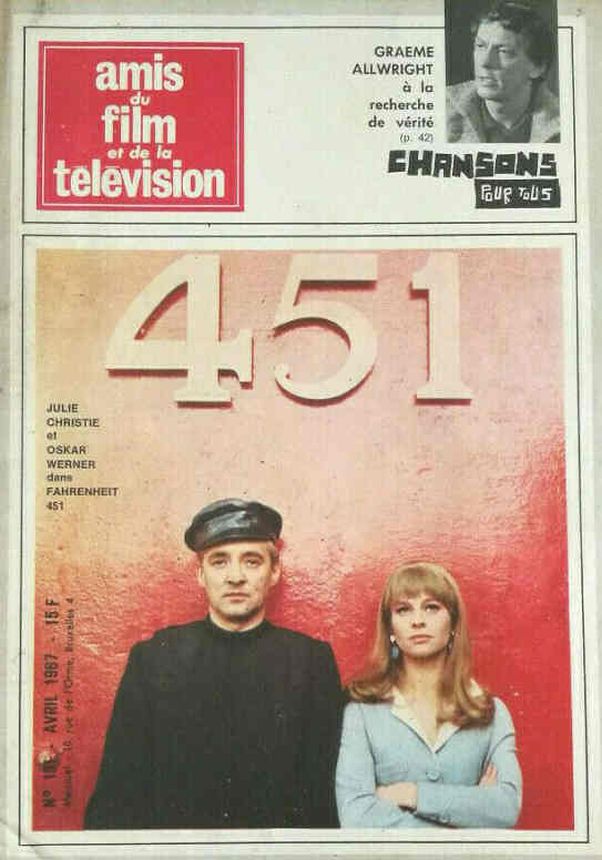 AMIS DU FILM magazine side cover Issue 131 April 1967