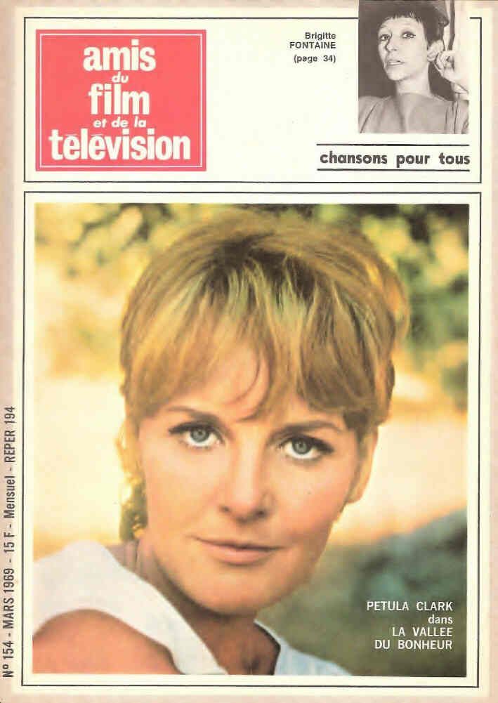 AMIS DU FILM magazine side cover Issue 154 March 1969