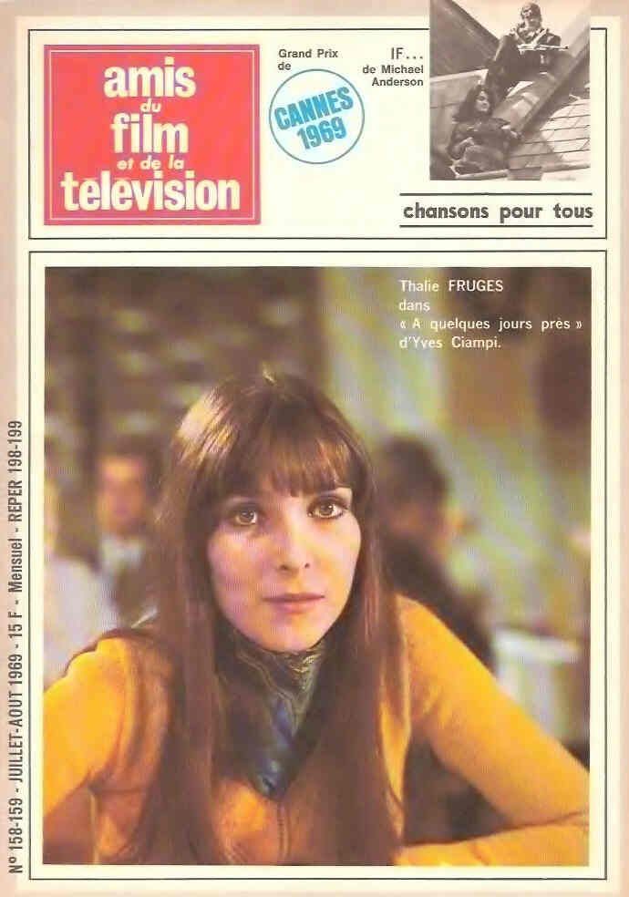 AMIS DU FILM magazine side cover Issue 158/159 July/August 1969