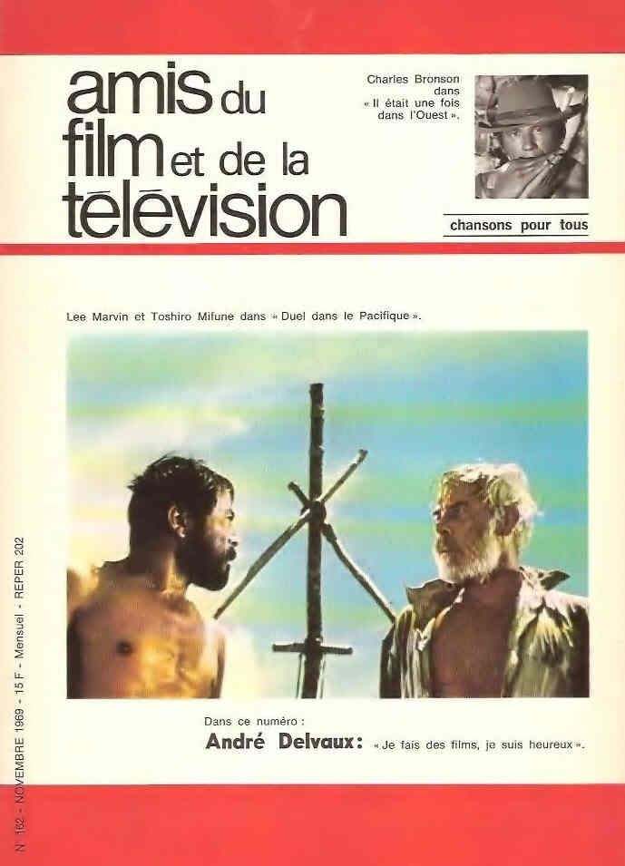 AMIS DU FILM magazine side cover Issue 162 November 1969