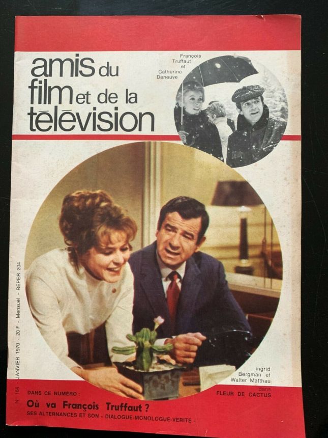 AMIS DU FILM magazine side cover Issue 164 January 1970