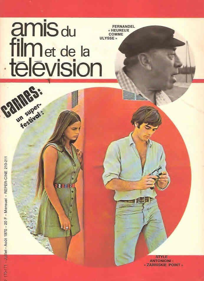 AMIS DU FILM magazine side cover Issue 170/171 July/August 1970