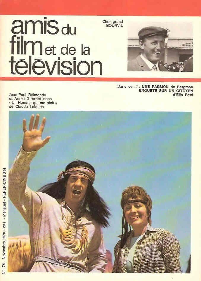 AMIS DU FILM magazine side cover Issue 174 November 1970