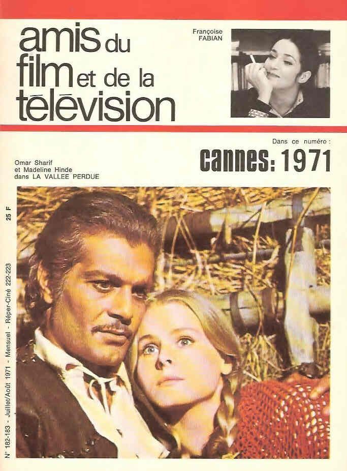 AMIS DU FILM magazine side cover Issue 182/183 July/August 1971