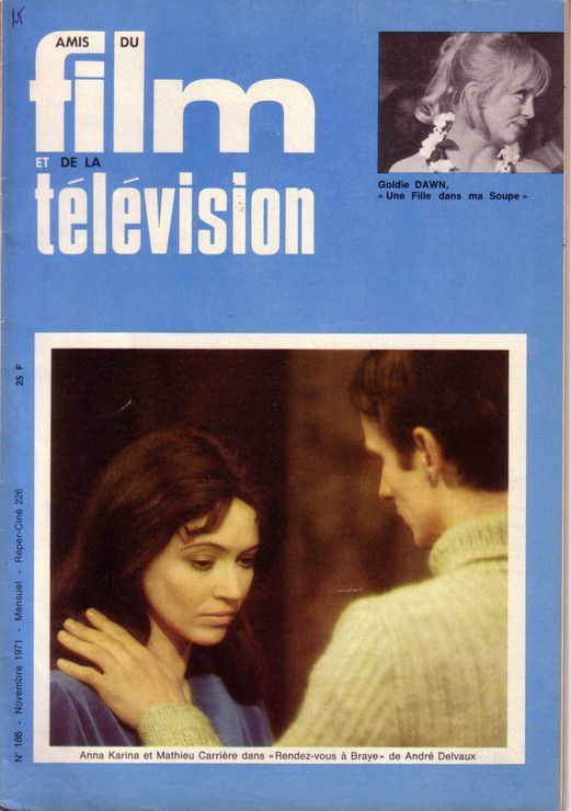 AMIS DU FILM magazine side cover Issue 186 November 1971