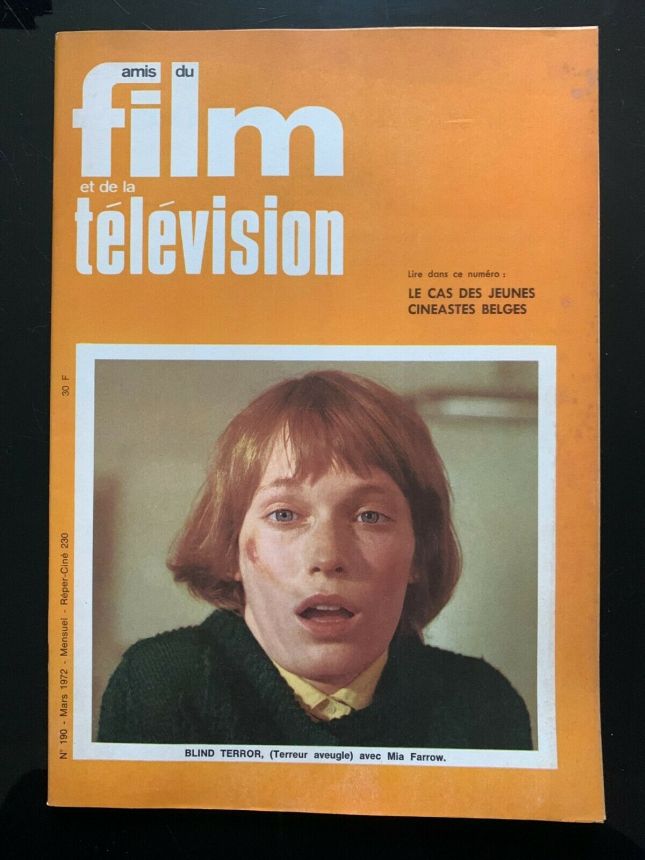 AMIS DU FILM magazine side cover Issue 190 March 1972
