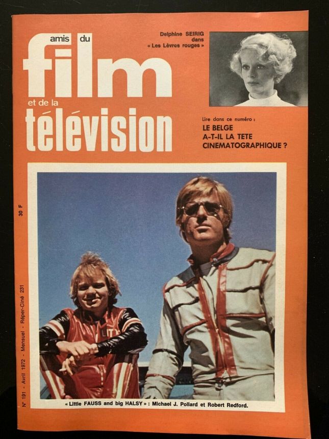 AMIS DU FILM magazine side cover Issue 191 April 1972