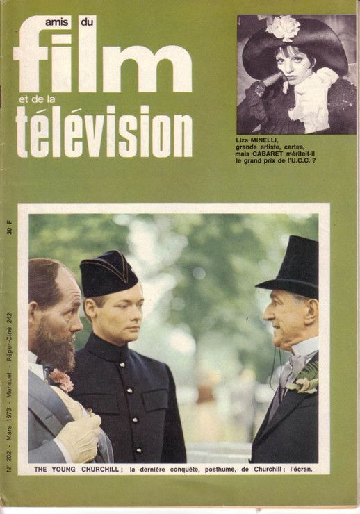 AMIS DU FILM magazine side cover Issue 202 March 1973