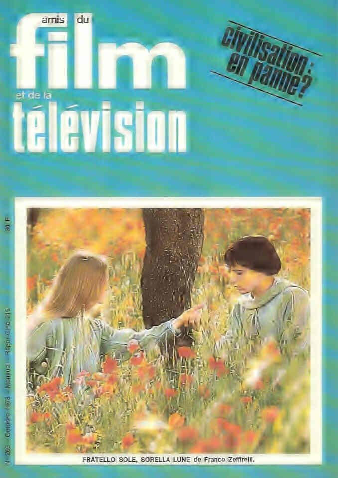 AMIS DU FILM magazine side cover Issue 209 October 1973