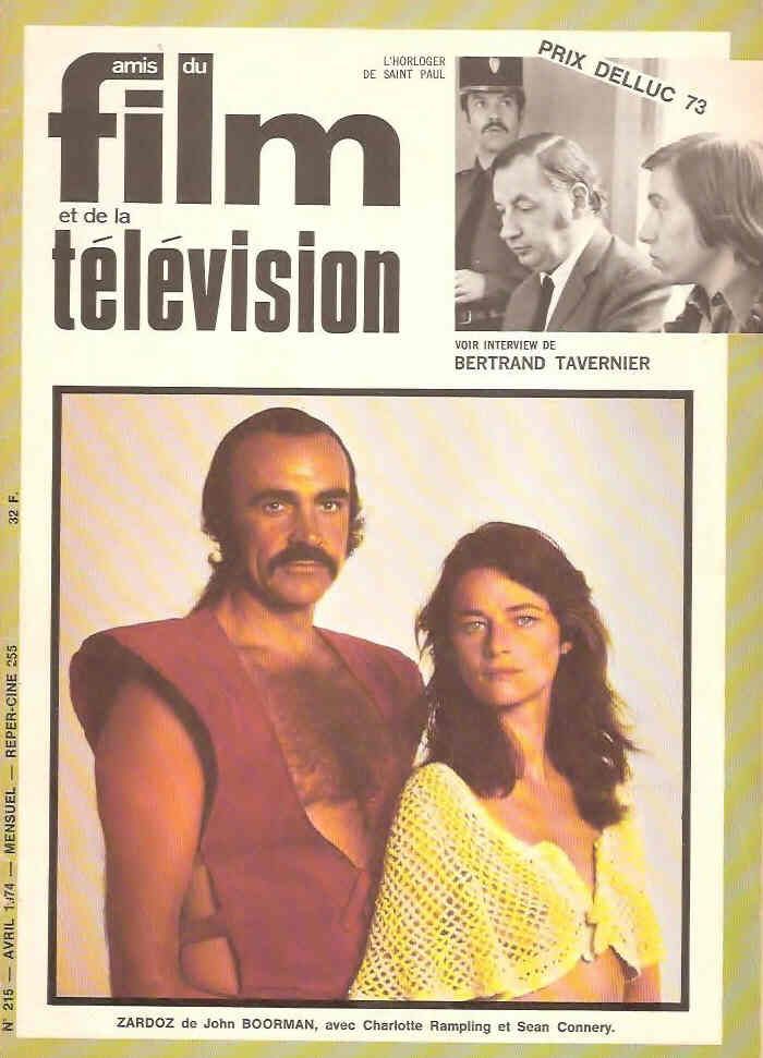 AMIS DU FILM magazine side cover Issue 215 April 1974